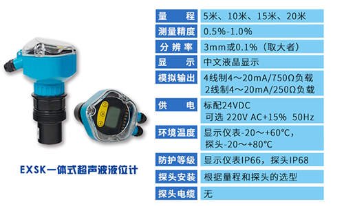 比較好一點的超聲波液位計